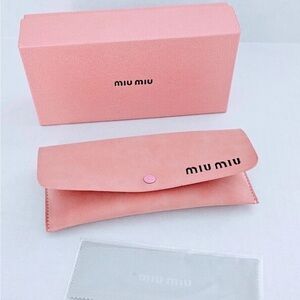 Miu Miu Blush Pink Eyewear Case Set